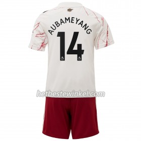 Arsenal Pierre-Emerick Aubameyang 14 Voetbaltenues Kind Uit 2020/21 - SS (+ Korte broeken)